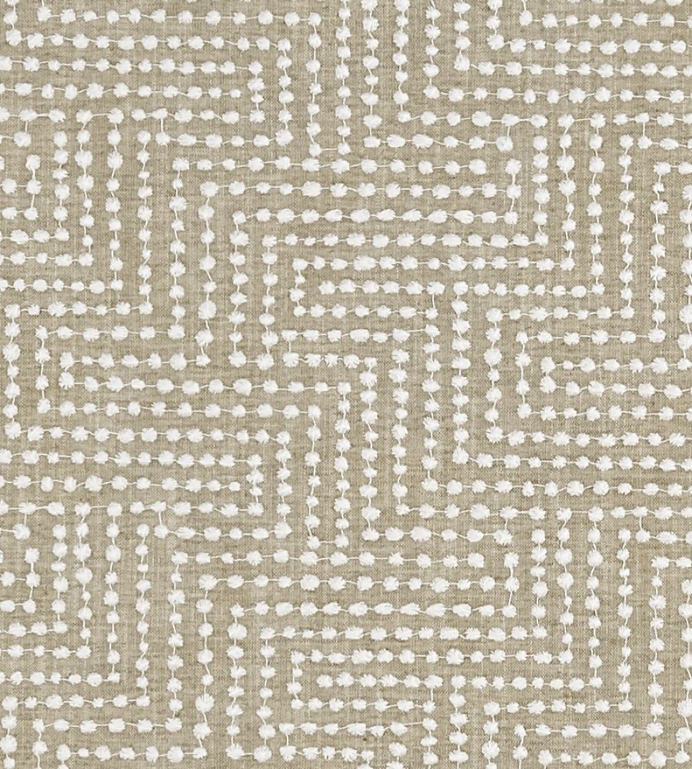 Solitaire Fabric by Clarke & Clarke Linen