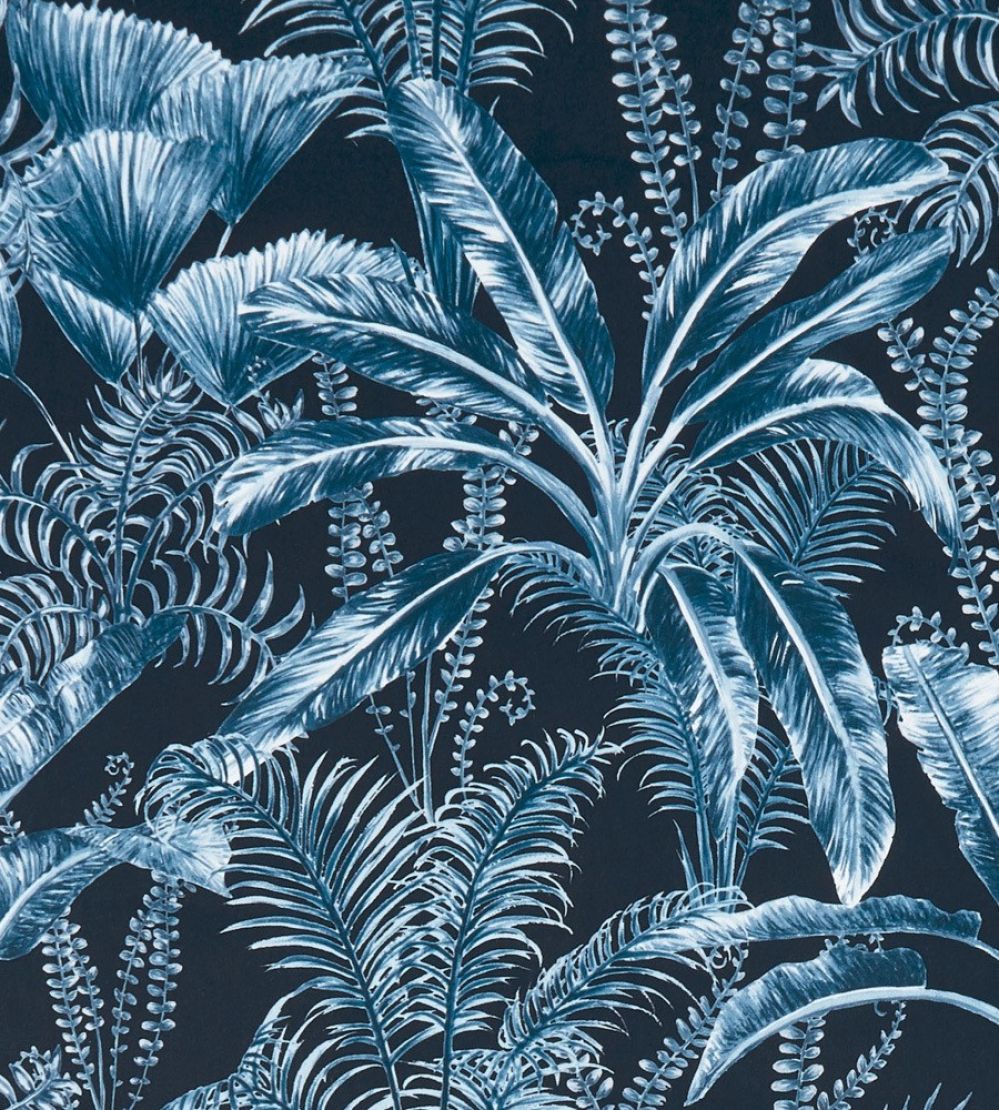 Majorelle Velvet Fabric by Clarke & Clarke Midnight