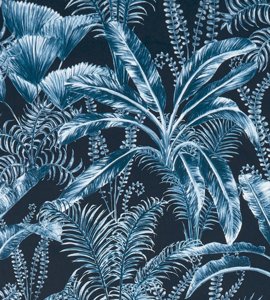 Majorelle Velvet Fabric by Clarke & Clarke Midnight