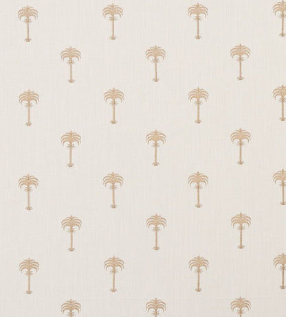 Menara Metallic Fabric by Clarke & Clarke Rose Gold/Ivory