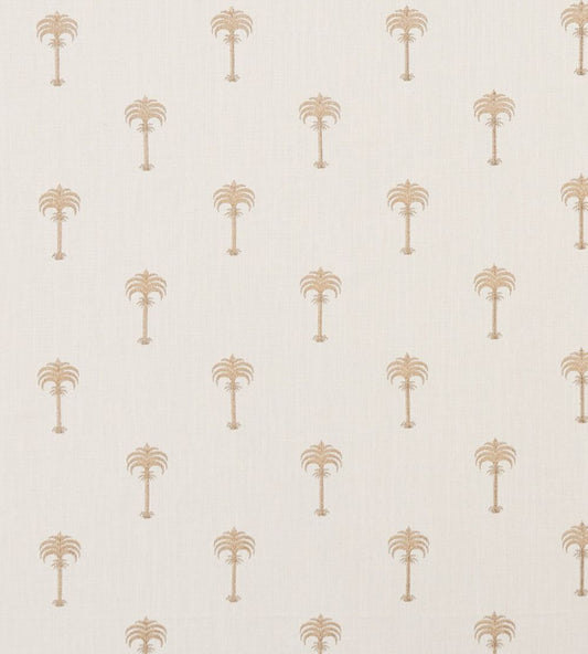 Menara Metallic Fabric by Clarke & Clarke Rose Gold/Ivory