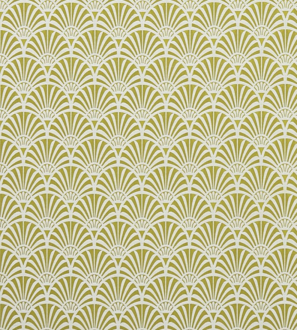 Zellige Fabric by Clarke & Clarke Chartreuse