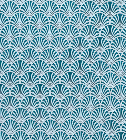 Zellige Fabric by Clarke & Clarke Teal