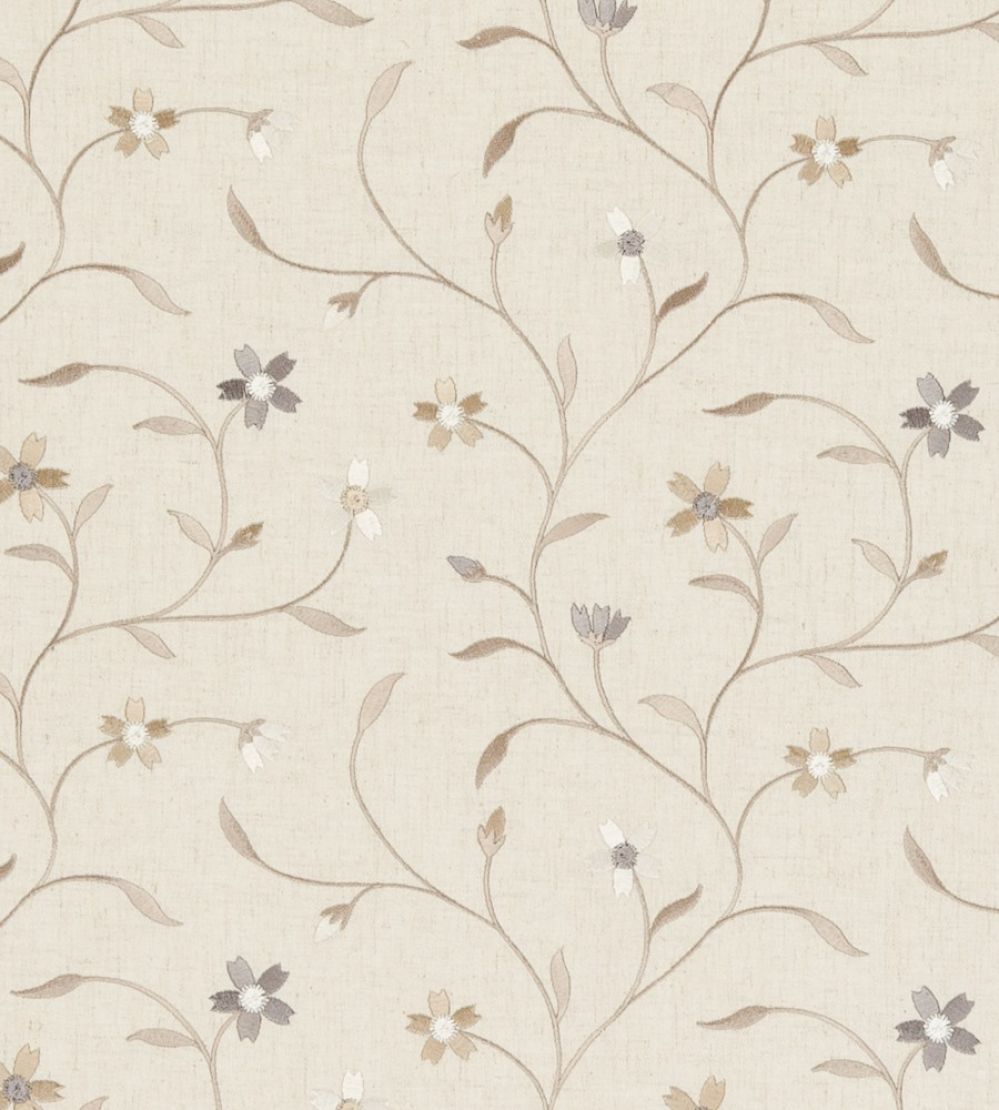 Mellor Fabric by Clarke & Clarke Natural