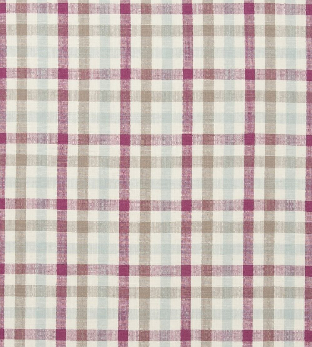 Hatfield Fabric by Clarke & Clarke Raspberry