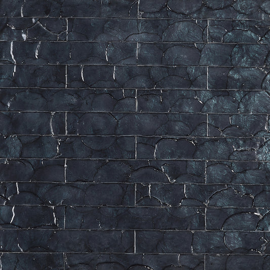 Classic Capiz Mural by Phillip Jeffries in Blissful Blue (PJ 10091)