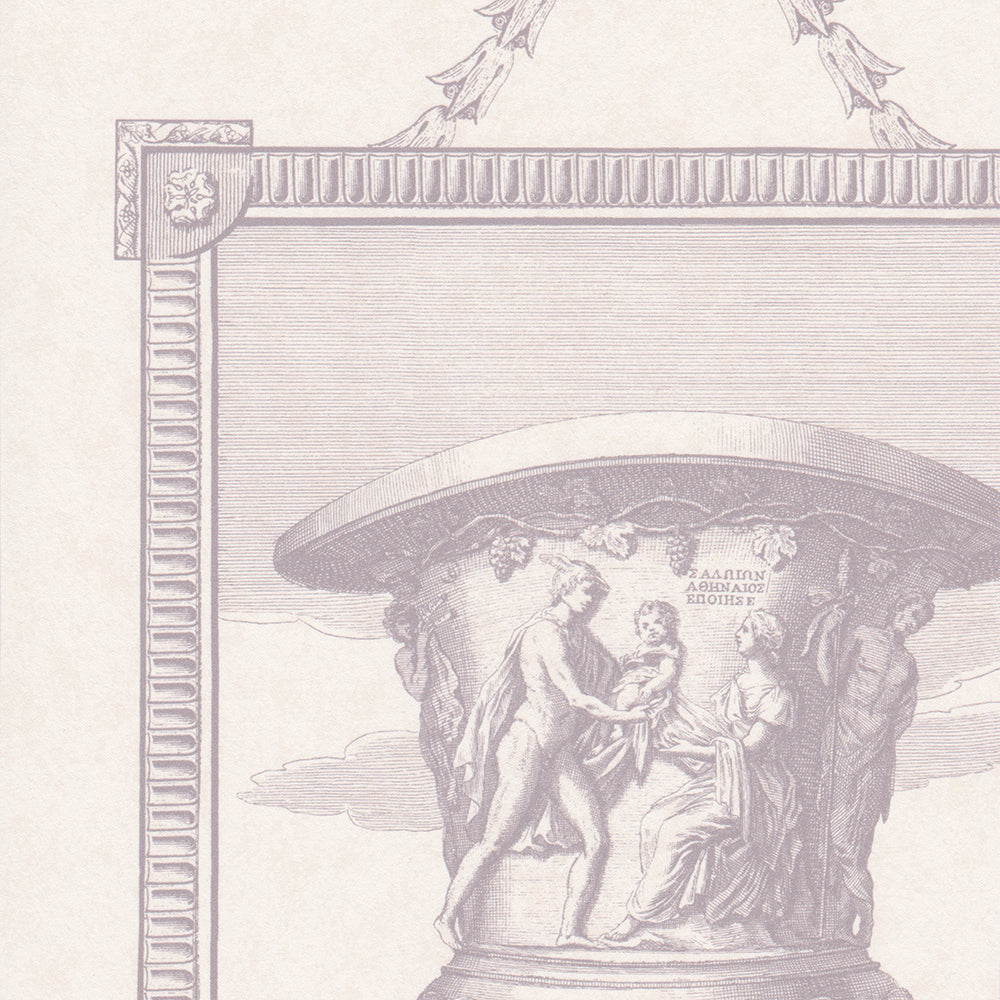 Classical Garden Toile Wallpaper by Nile & York in Lilac