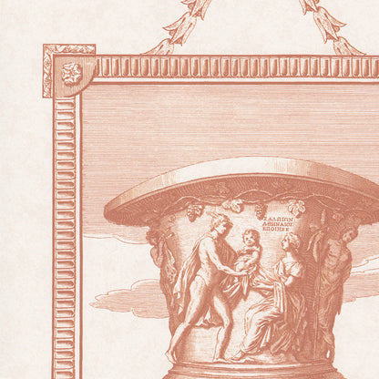 Classical Garden Toile Wallpaper by Nile & York in Sepia