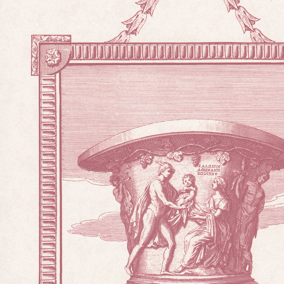 Classical Garden Toile Wallpaper by Nile & York in Wine