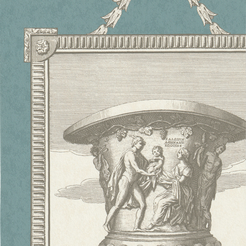 Classical Garden Wallpaper by Nile & York in Blue