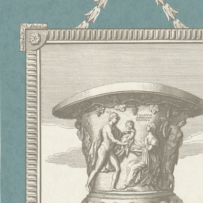 Classical Garden Wallpaper by Nile & York in Blue