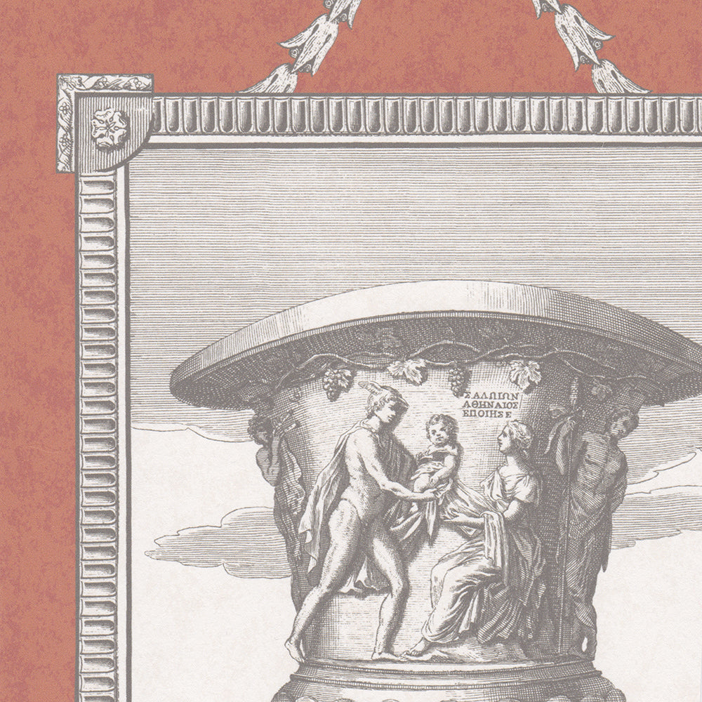 Classical Garden Wallpaper by Nile & York in Terracotta