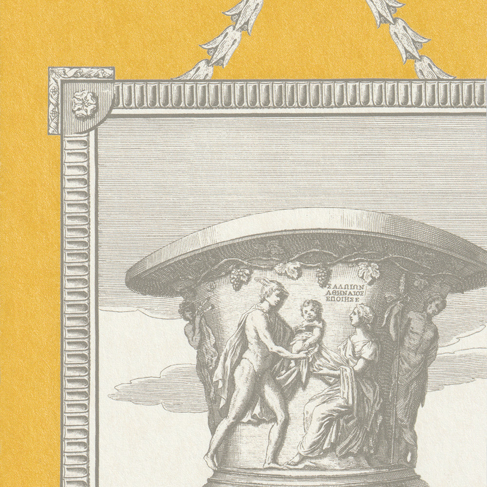 Classical Garden Wallpaper by Nile & York in Yellow