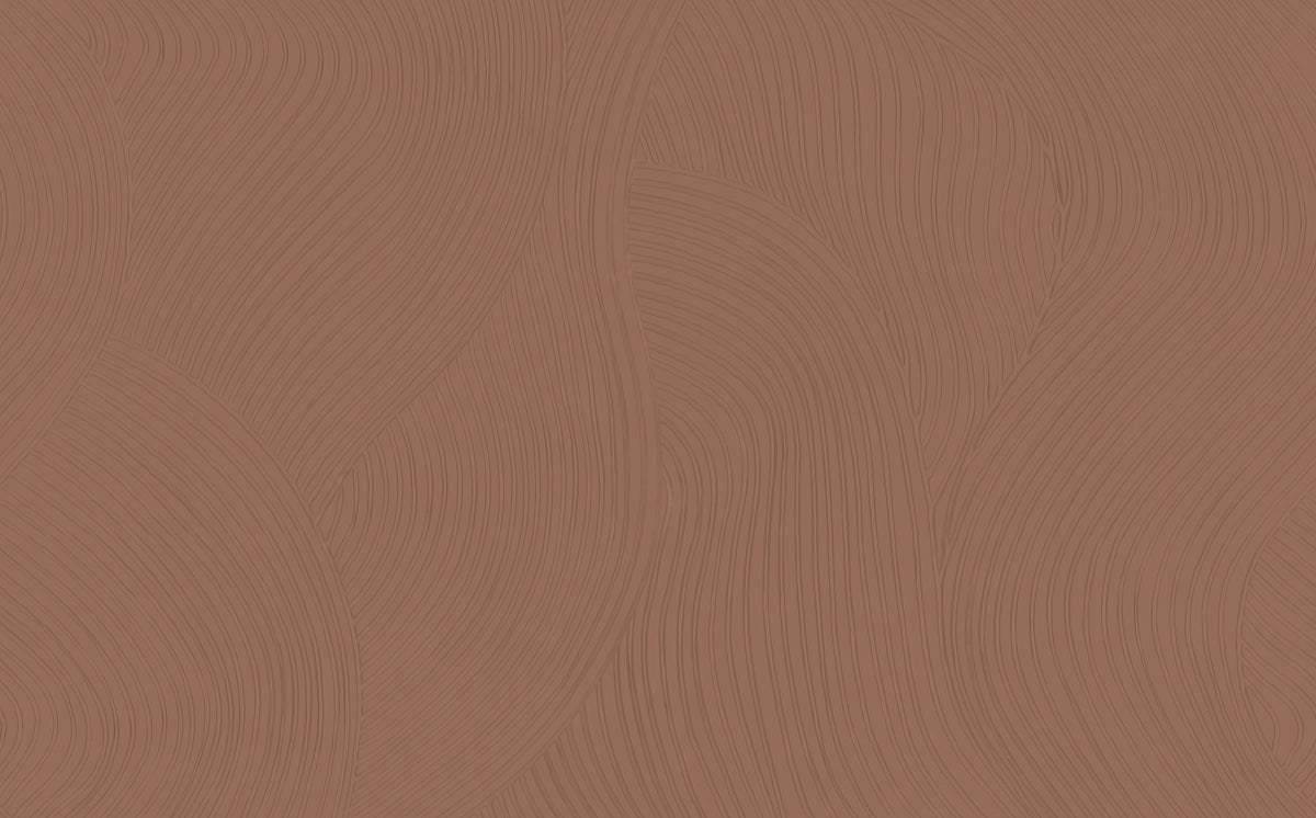 Clay Flow Mocha Mousse mural by Rebel Walls