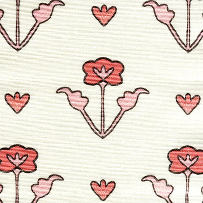Clementine All Over Peach Pink Brown on Tint fabric by Home Couture