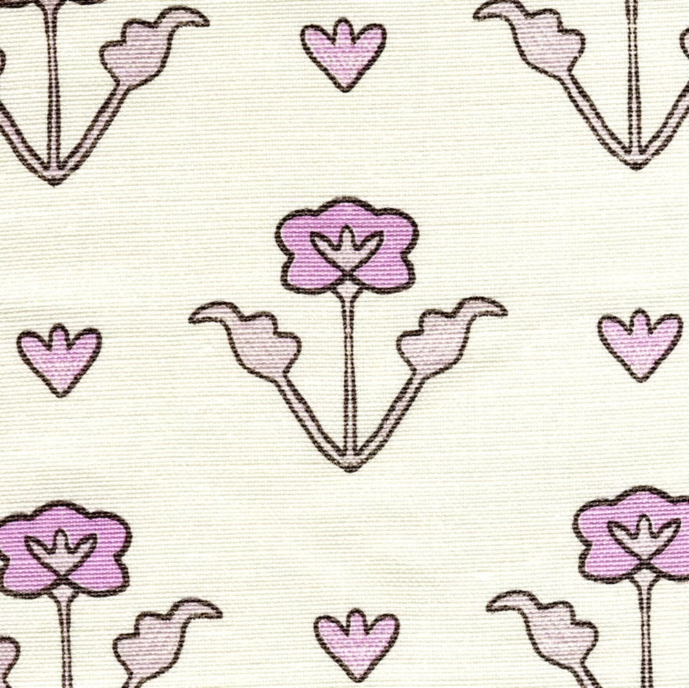 Clementine All Over Lilac Purple Brown on Tint fabric by Home Couture