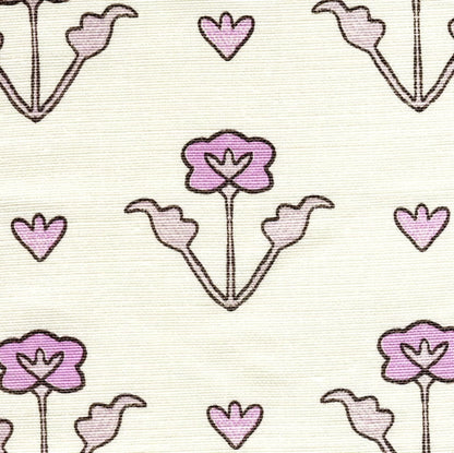 Clementine All Over Lilac Purple Brown on Tint fabric by Home Couture