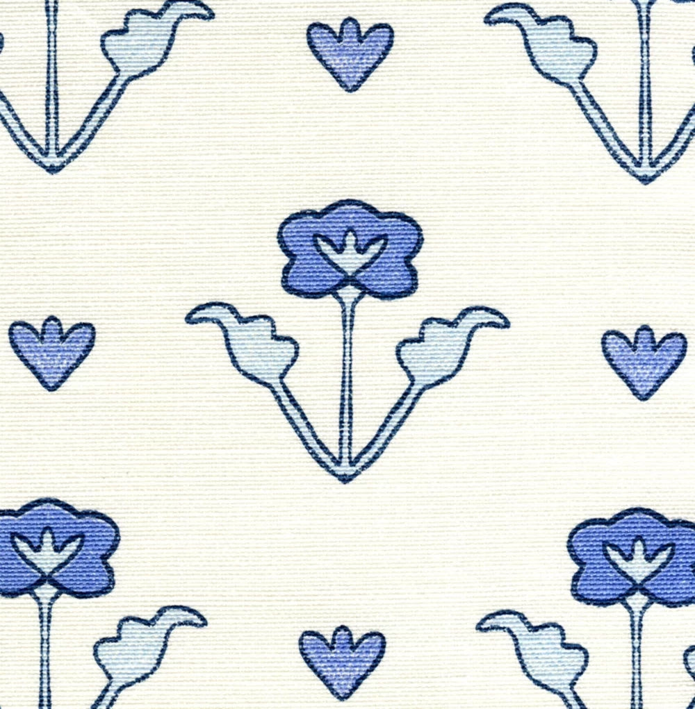 Clementine All Over Windsor Royal New Navy on Tint fabric by Home Couture