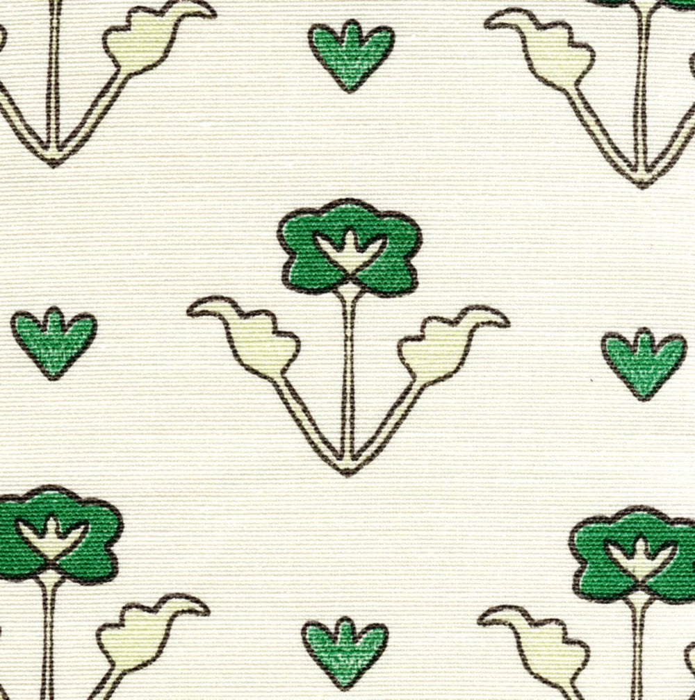Clementine All Over Green Brown on Tint fabric by Home Couture