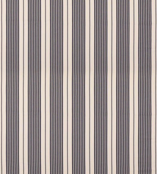Cliff Stripe Fabric by Mulberry Home Indigo