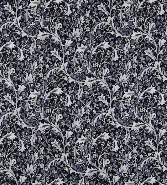 Clover & Vine Weave Fabric by Morris & Co Indigo