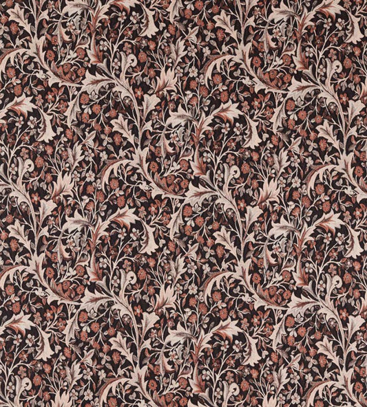 Clover & Vine Weave Fabric by Morris & Co Russet