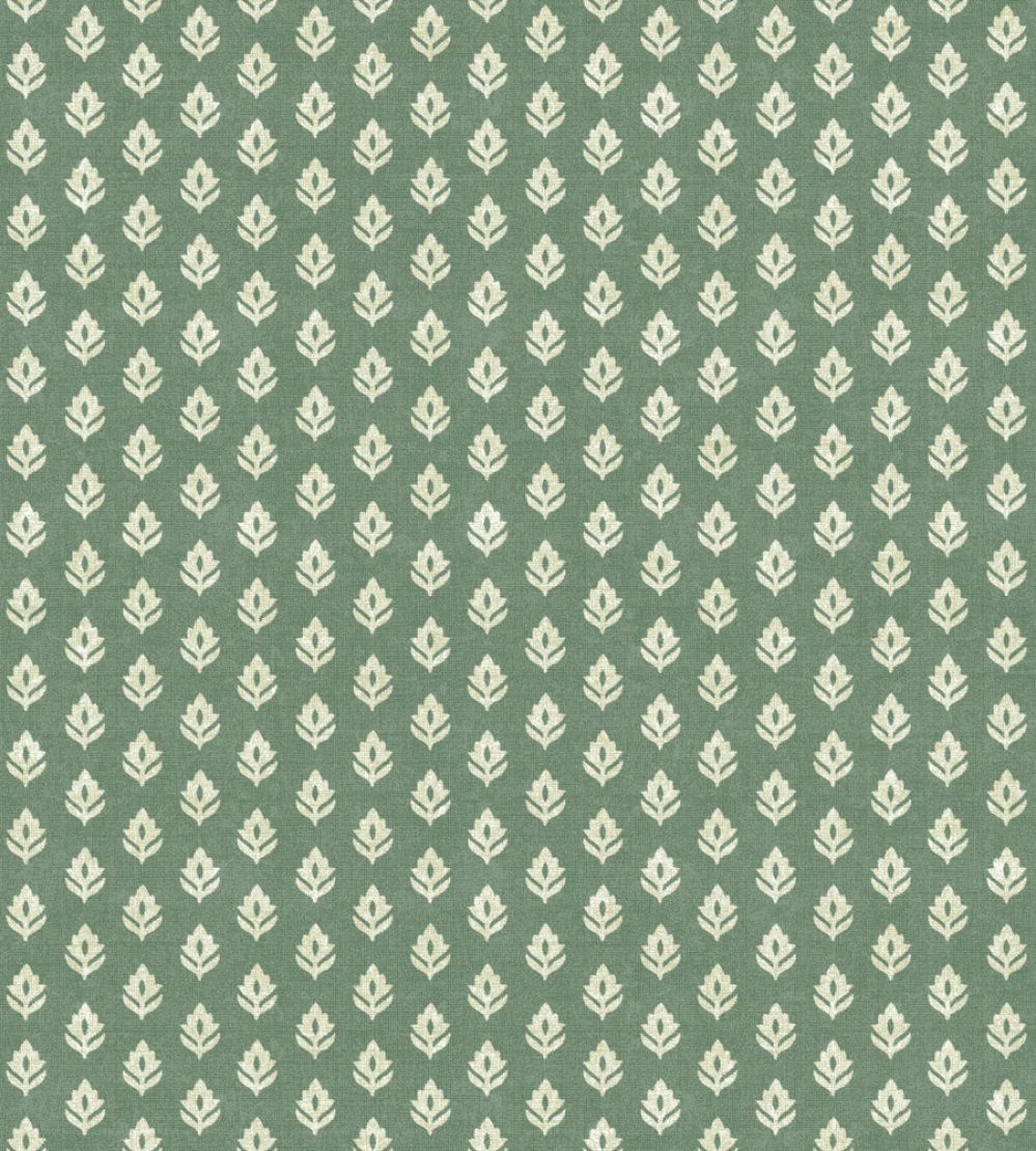 Clover Wallpaper by Coordonne Emerald