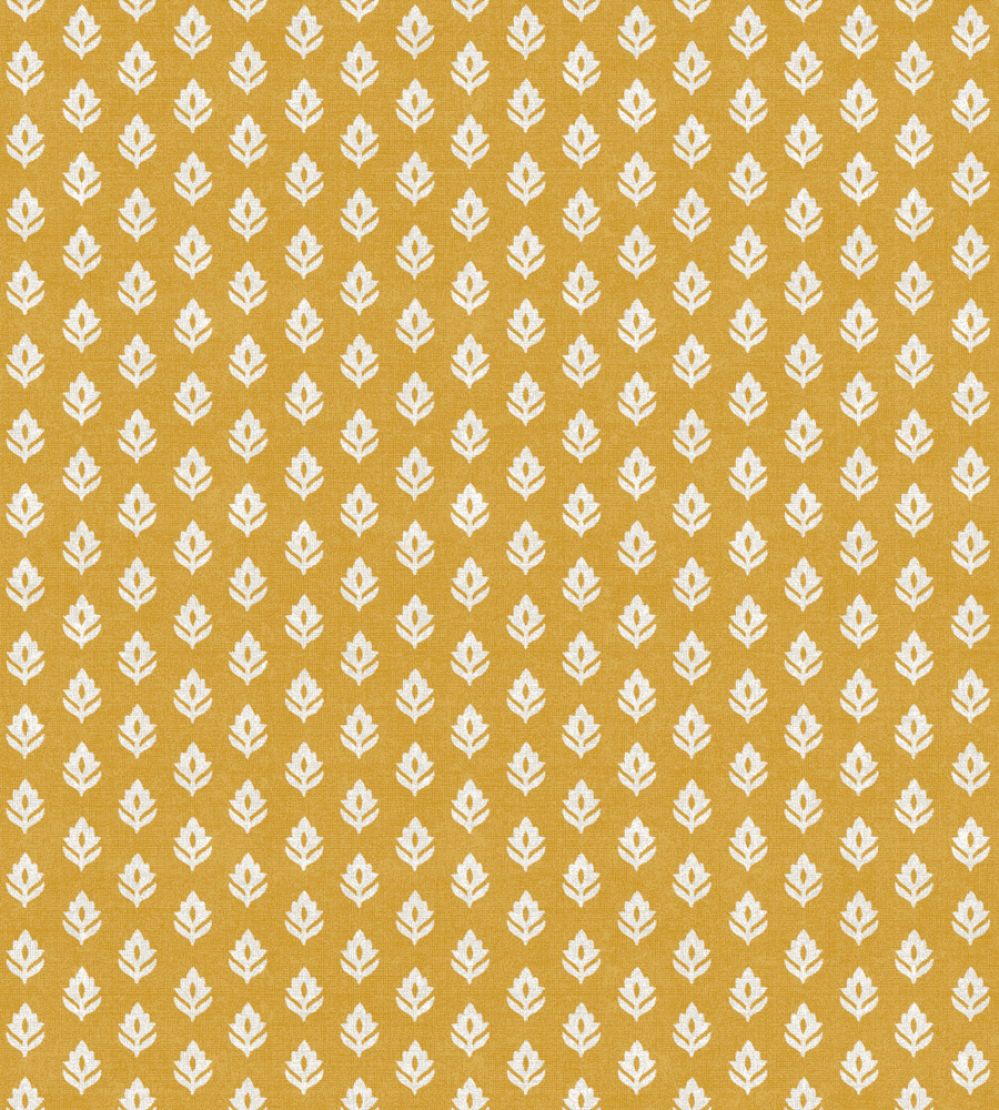 Clover Wallpaper by Coordonne Mustard