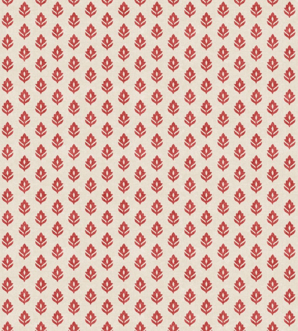 Clover Wallpaper by Coordonne Red