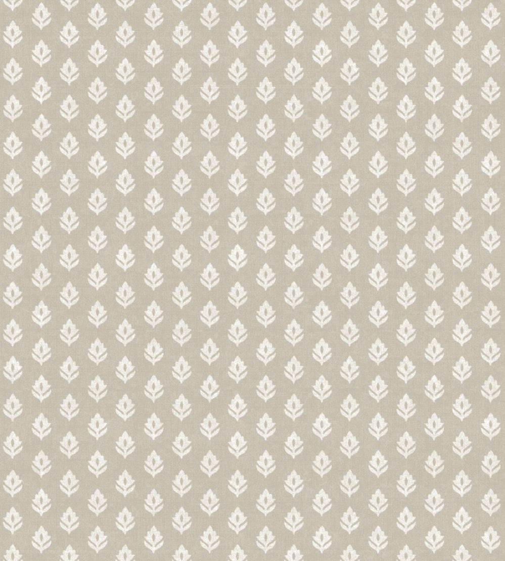 Clover Wallpaper by Coordonne Taupe