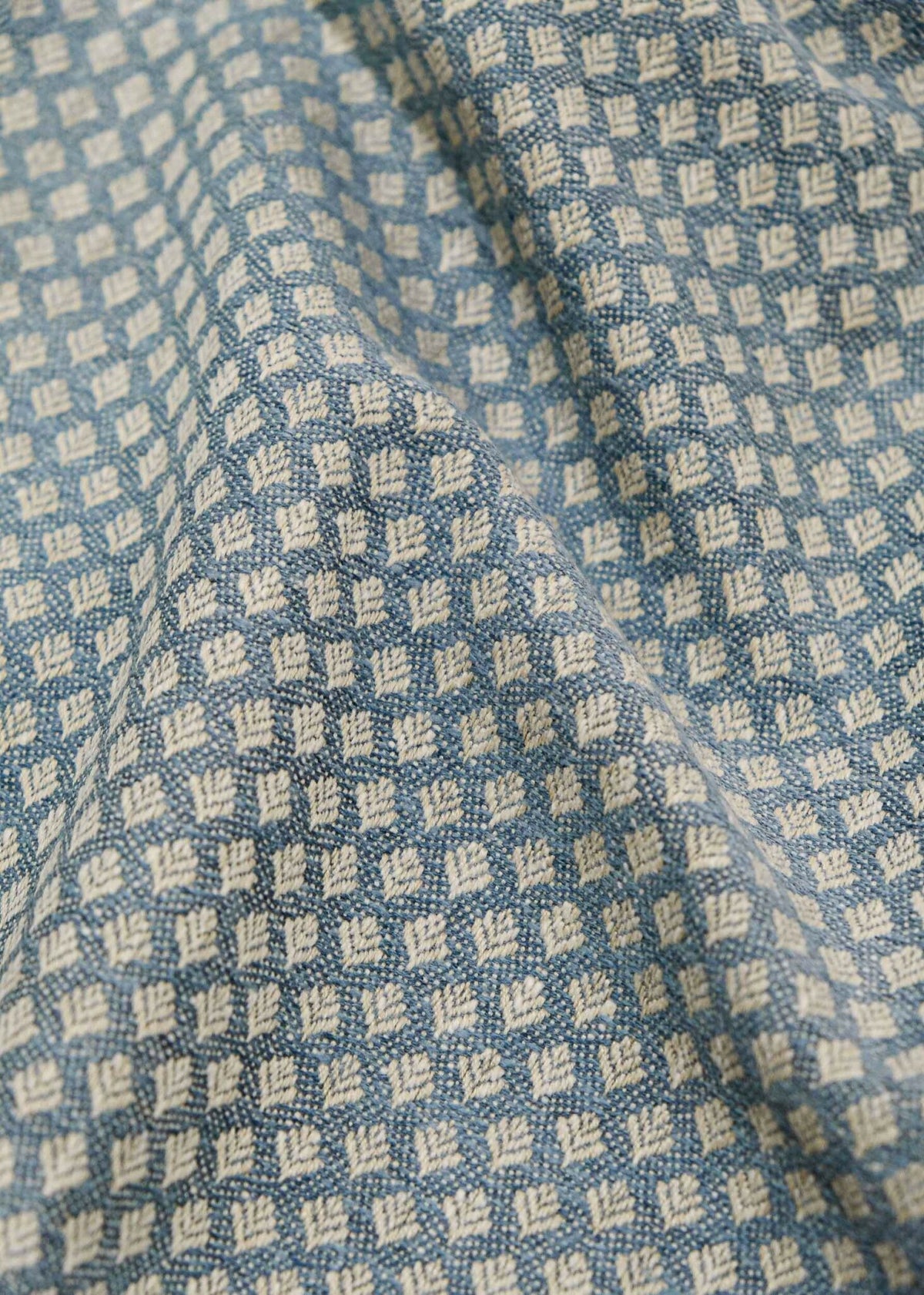 Clover fabric by Coordonné in Blue, flat pattern view