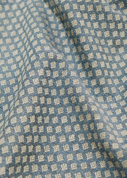 Clover fabric by Coordonné in Blue, flat pattern view
