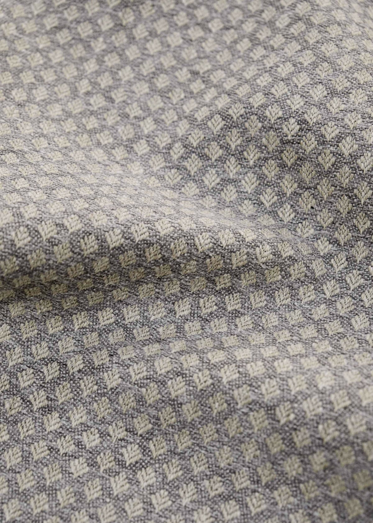 Clover fabric by Coordonné in Grey, flat pattern view