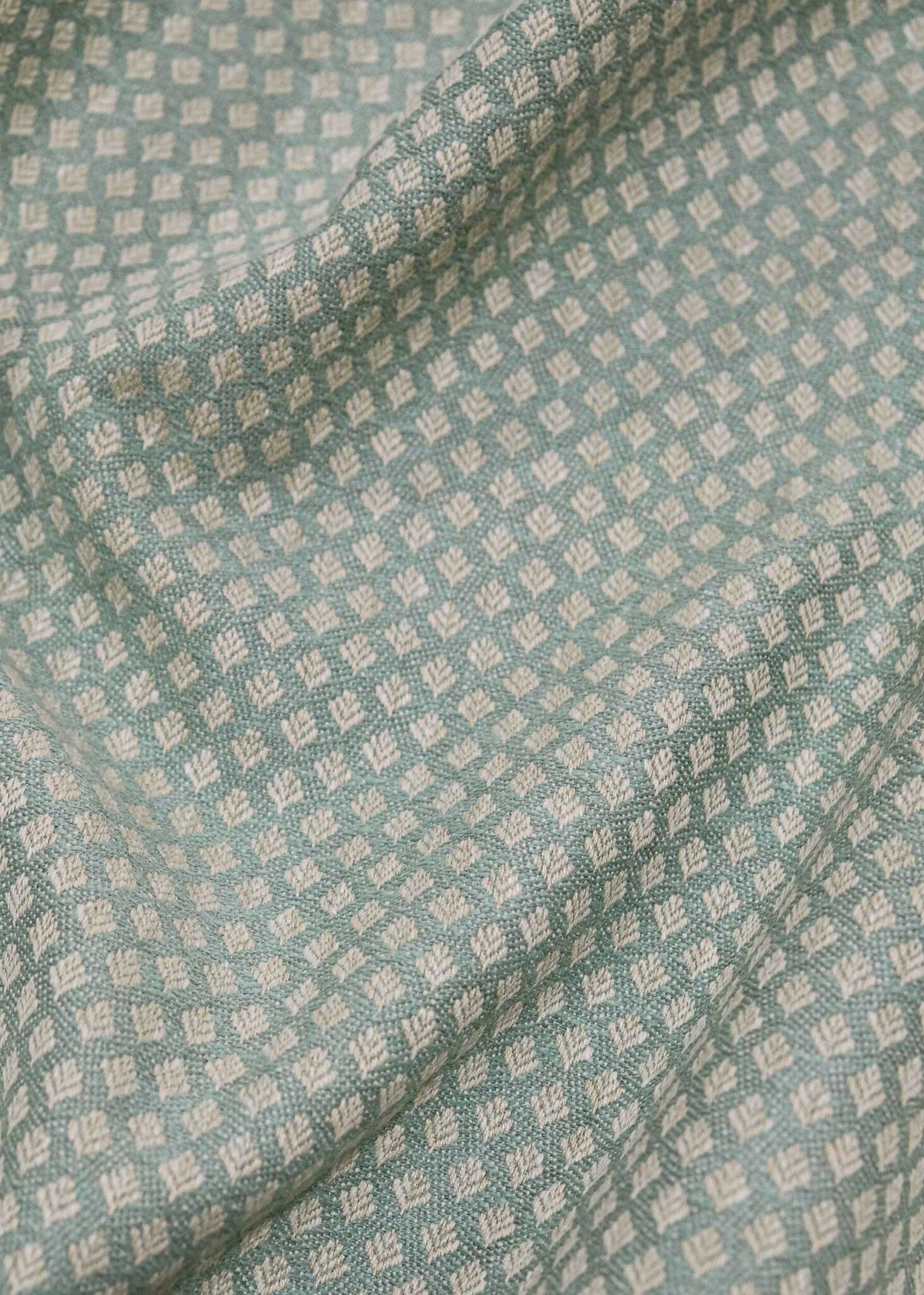 Clover fabric by Coordonné in Turquoise, flat pattern view