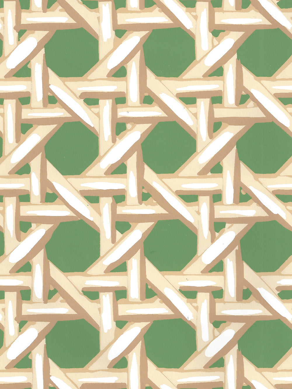 Club Cane Cream Forest wallpaper by China Seas