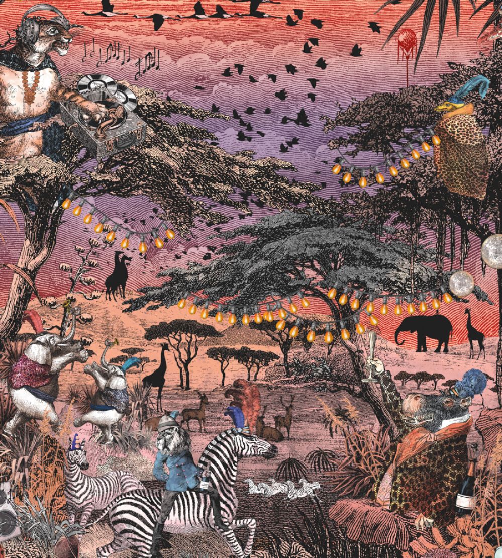 Club Safari Wallpaper by Brand McKenzie Violet Petal