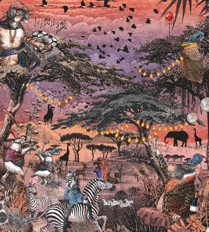 Club Safari Wallpaper by Brand McKenzie Violet Petal
