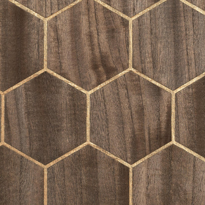 Bois Alvéolé Wallpaper by CMO Paris in Tobacco Gold