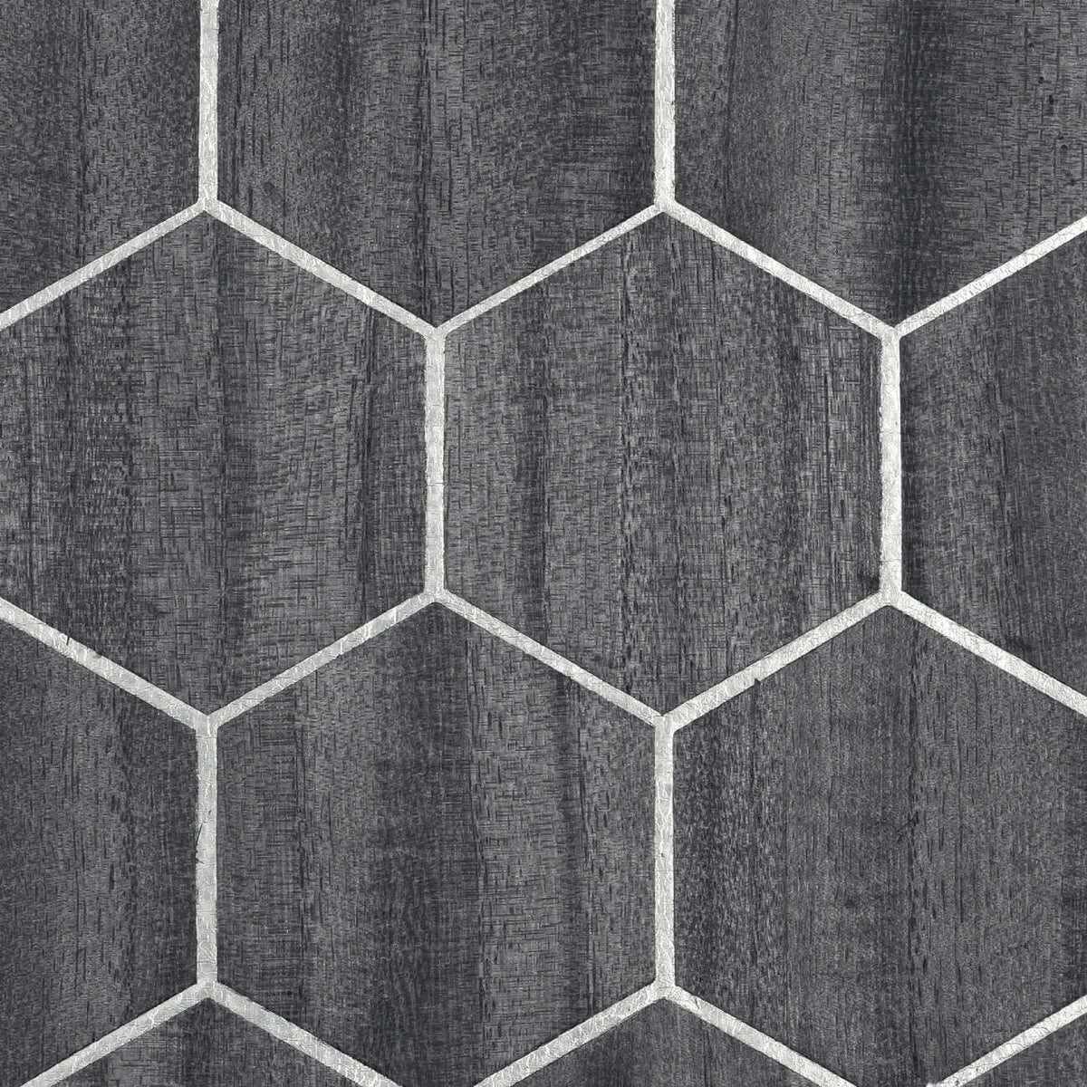 Bois Alvéolé Wallpaper by CMO Paris in Gray Silver