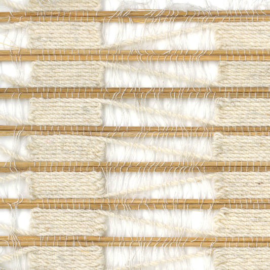 Bambou Feutré Fabric by CMO Paris in White