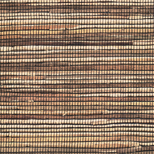Water Hyacinth Fabric by CMO Paris in Honey Black Paper (N11)