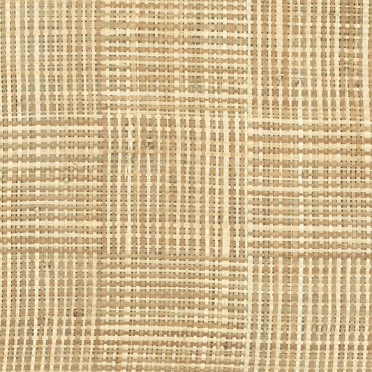 Raphia Damier Fabric by CMO Paris in Natural