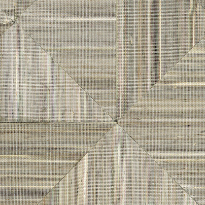 Abaca Zèbre Wallpaper by CMO Paris in Stone