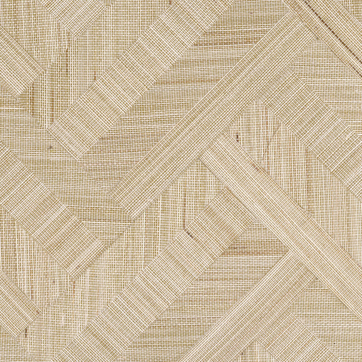 Abaca Zèbre Wallpaper by CMO Paris in Sand
