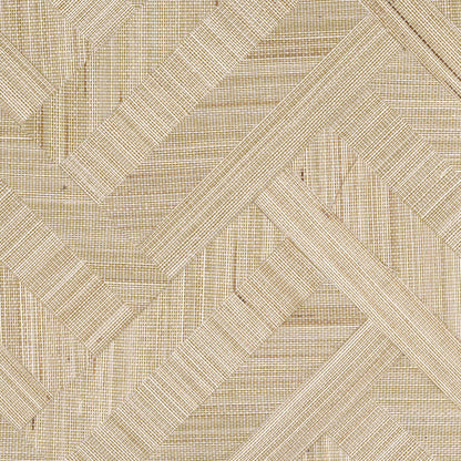 Abaca Zèbre Wallpaper by CMO Paris in Sand