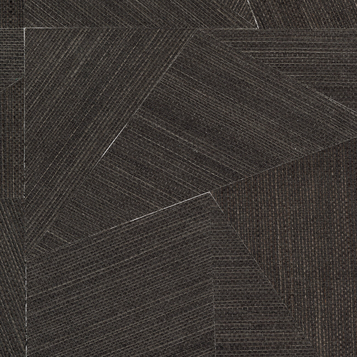 Sisal Éclat Wallpaper by CMO Paris in Black