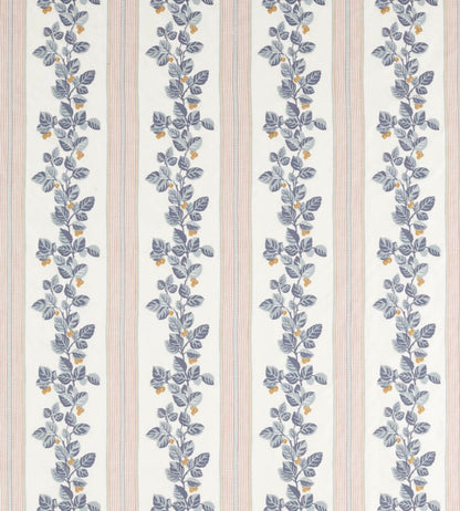 Cobnut Stripe Fabric by Sanderson Porcelain/Blossom
