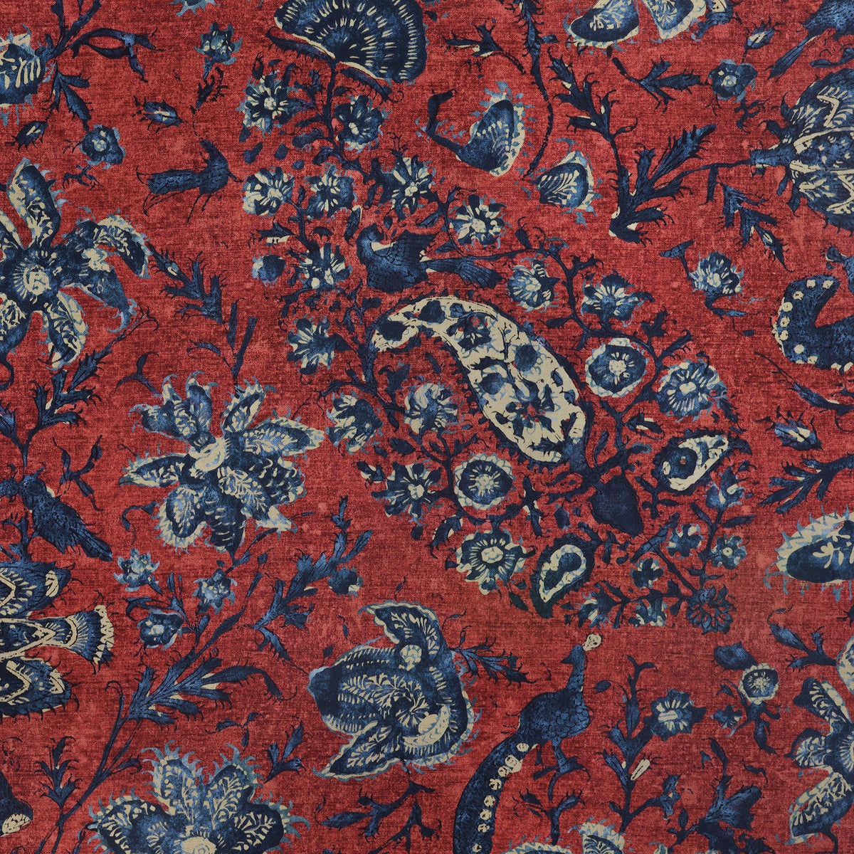 Cochin Cinnabar fabric by Lisa Fine Textiles