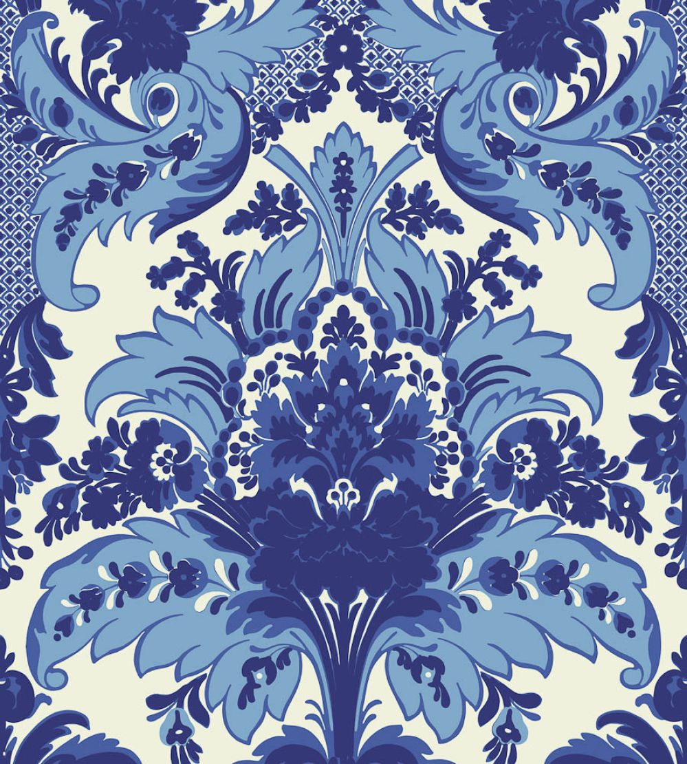Aldwych Wallpaper by Cole & Son Blue & White