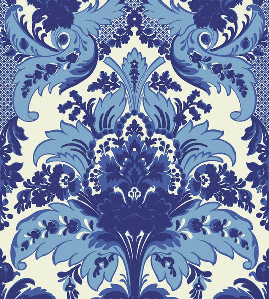 Aldwych Wallpaper by Cole & Son Blue & White